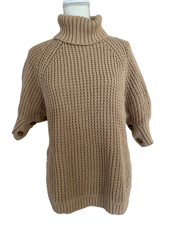 Sweaters - J. Crew Knit Sweater with Short Sleeves and Button Detail
